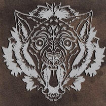 A logo of a snarling werewolf.